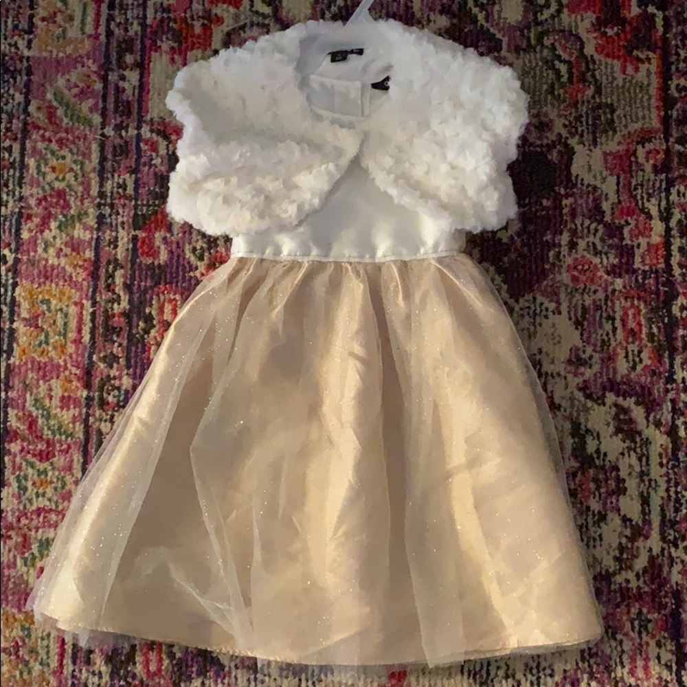 Girls Sz 6 Holiday Christmas  dress Sparkly